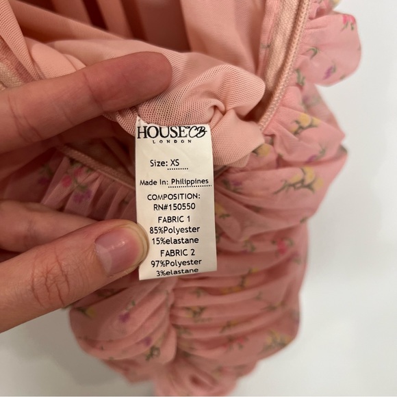 House of CB Ella Mini Dress in Pink Print - Picture 5 of 6